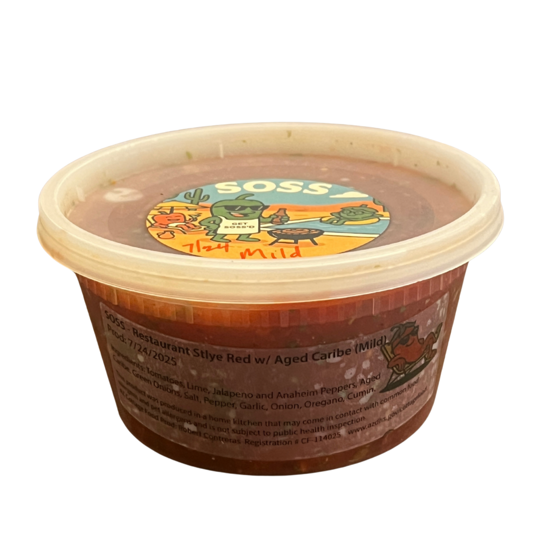 SOSS - Restaurant Style Red w/ Aged Caribe (Mild) 12oz